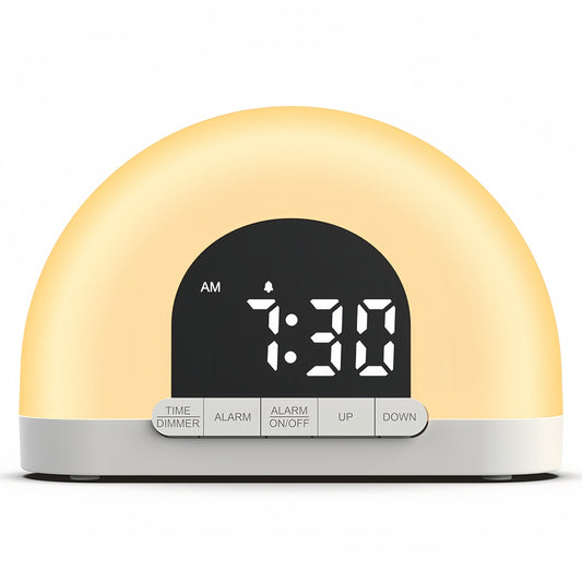 Wake Up Light Sunrise Alarm Clock with Sunrise Sunset - FVNLYXQ