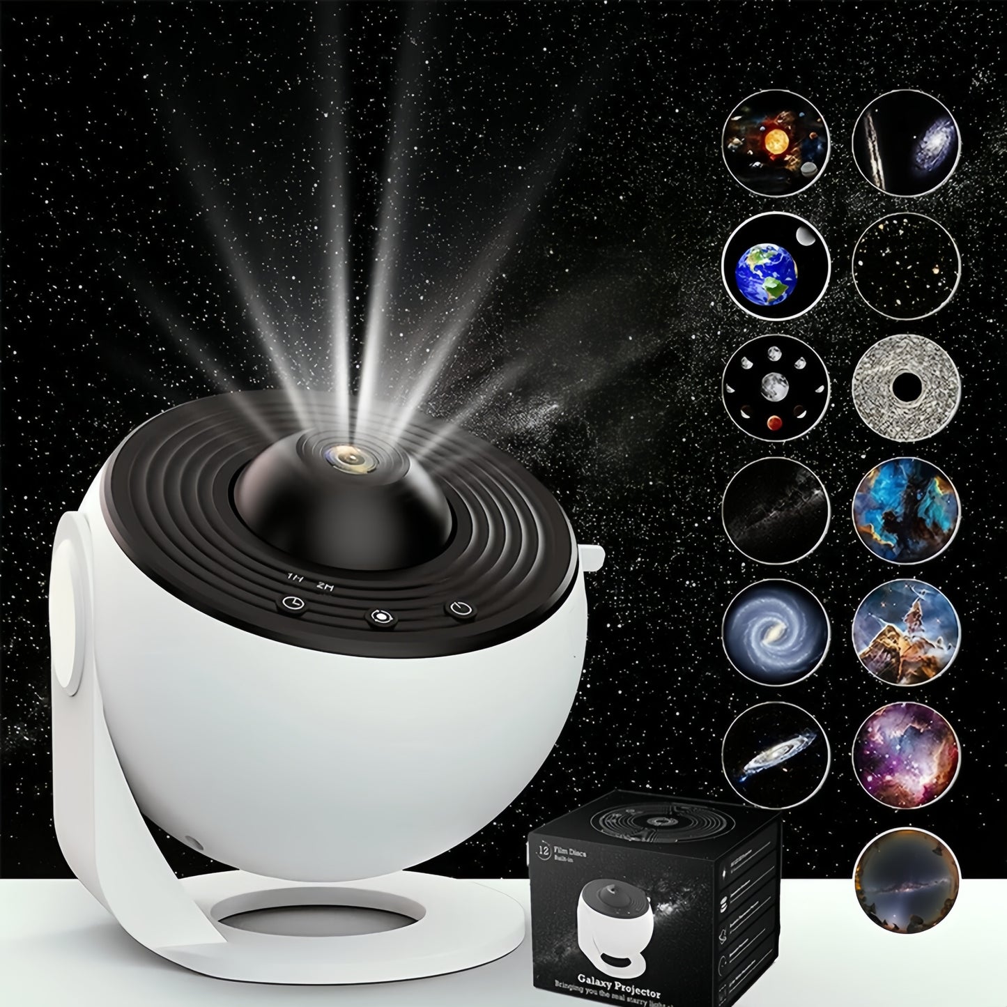 4K HD Starry Sky Projector - Romantic Galaxy Night Light for Bedside - FVNLYXQ