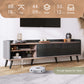 63'' Mid Century TV Stand with 2 Cabinets& Open Compartments, Entertainment Center for TVs up to 70'', Television Console for Living Room, Bedroom, Home Theatre - FVNLYXQ