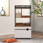 Cat Litter Box Enclosures with Cat Tree Tower, Cat Furniture ,Cat Cabinet - FVNLYXQ