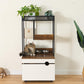 Cat Litter Box Enclosures with Cat Tree Tower, Cat Furniture ,Cat Cabinet - FVNLYXQ