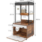 Cat Litter Box Enclosures with Cat Tree Tower, Cat Furniture ,Cat Cabinet - FVNLYXQ